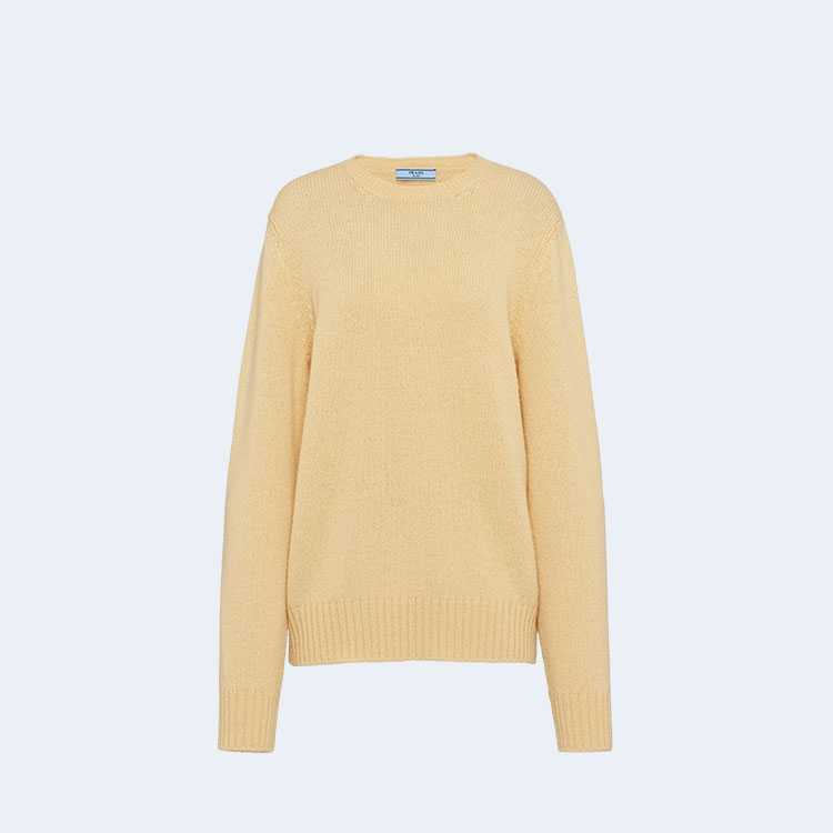 프라다 울 캐시미어 크루넥 스웨터