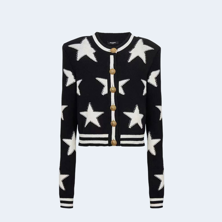 발망 블랙 코튼 블렌드 가디건