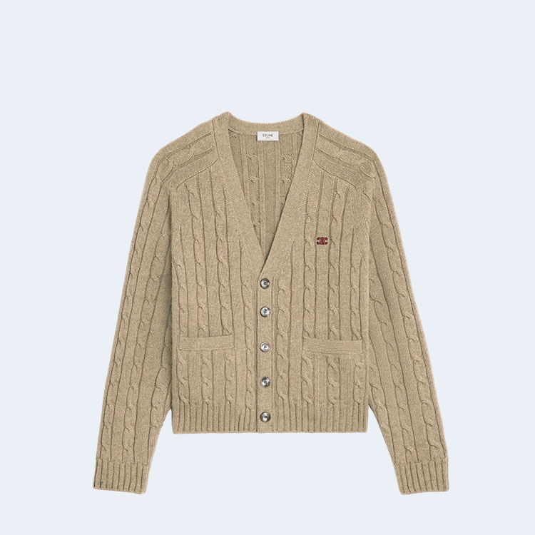 셀린느 트리옹프 캐시미어 카디건