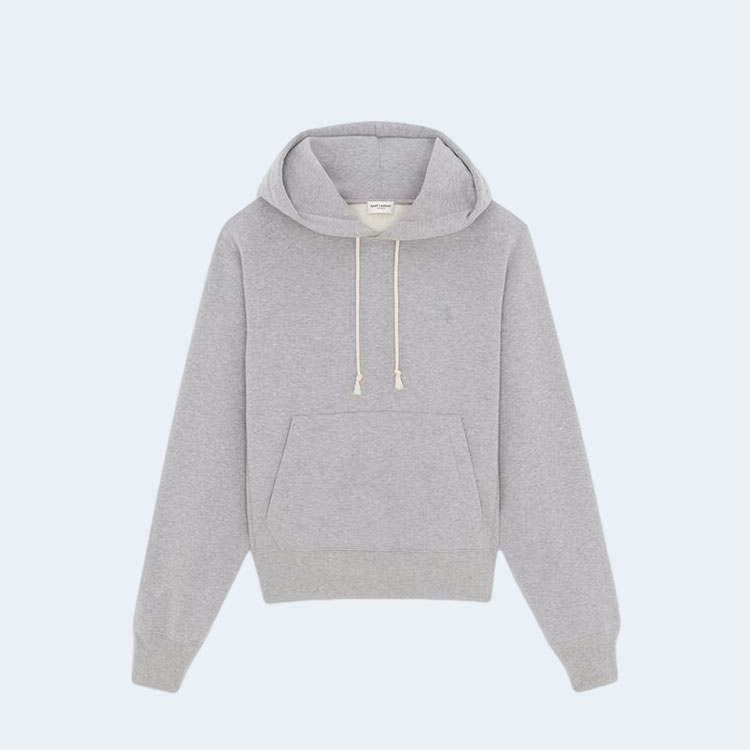 생로랑 카산드레 플리스 후디 그레이