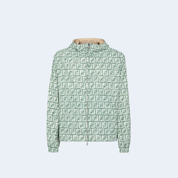 펜디 그린 FF 나일론 윈드브레이커 자켓