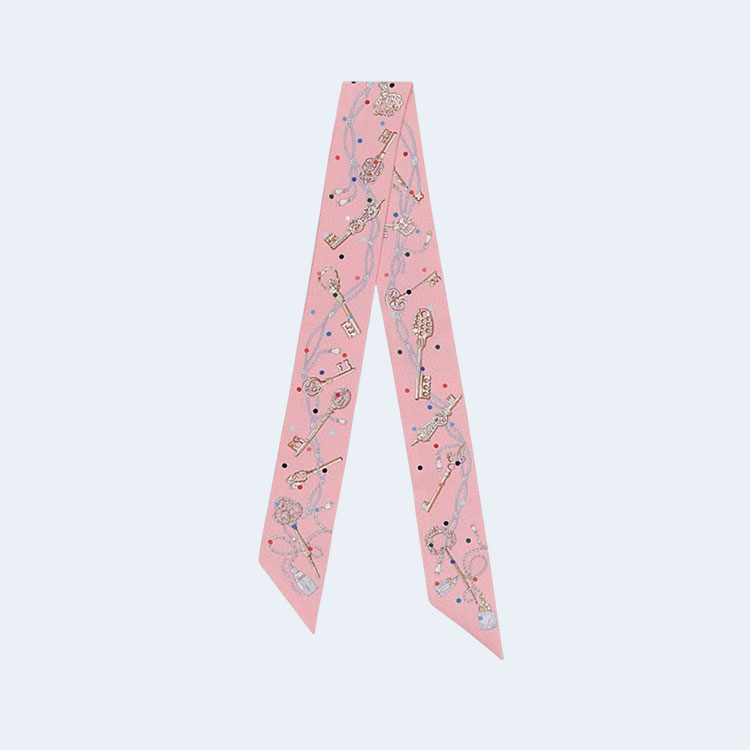 에르메스 Les Cles a Pois 트윌리 핑크