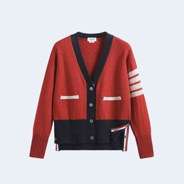 톰브라운 4-바 도트 캐주얼 카디건