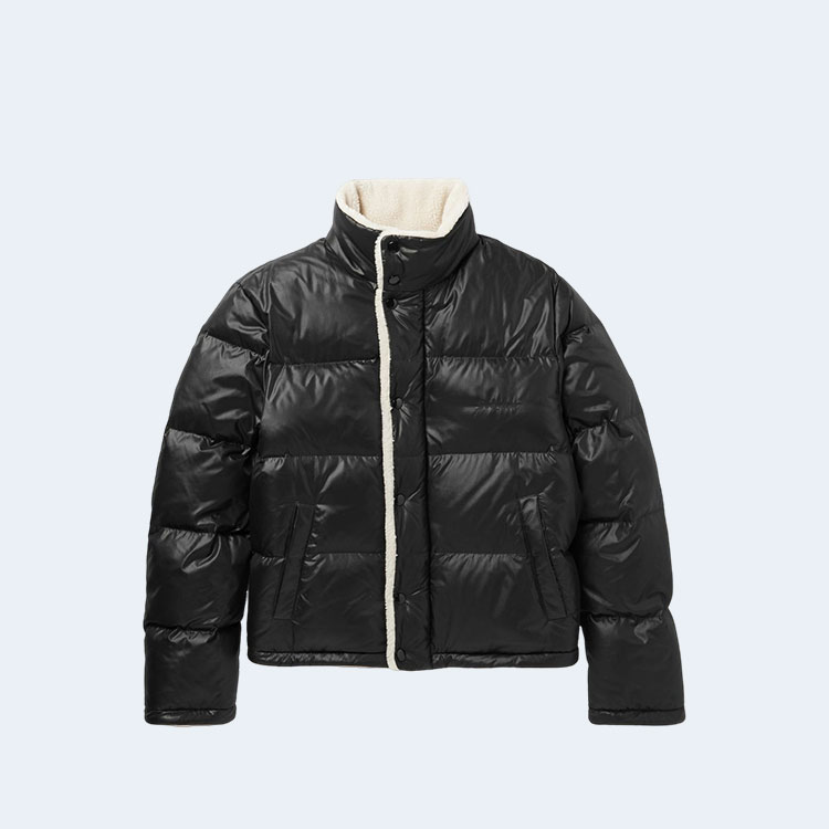 생로랑 포우 시어링 셸 다운 자켓