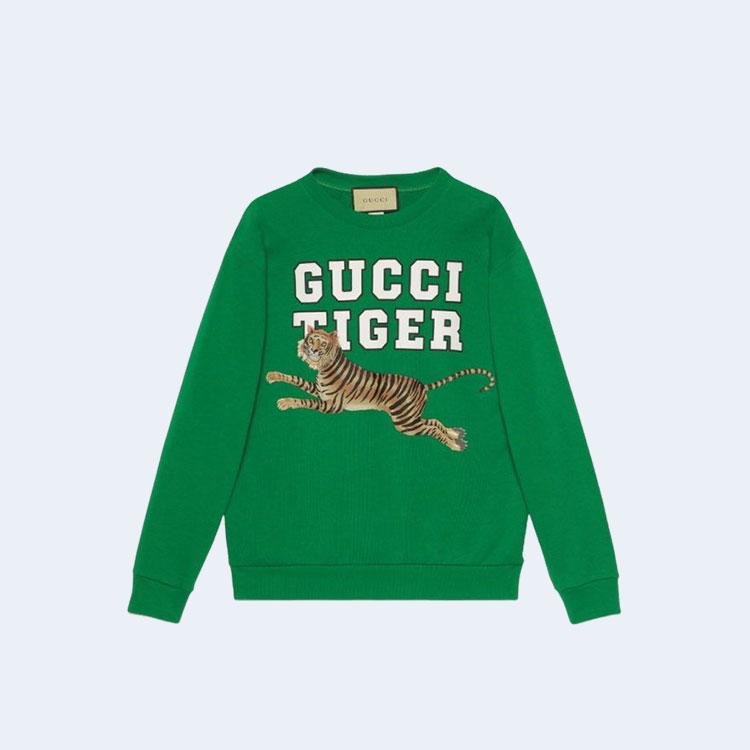 구찌 애니멀 타이거 맨투맨