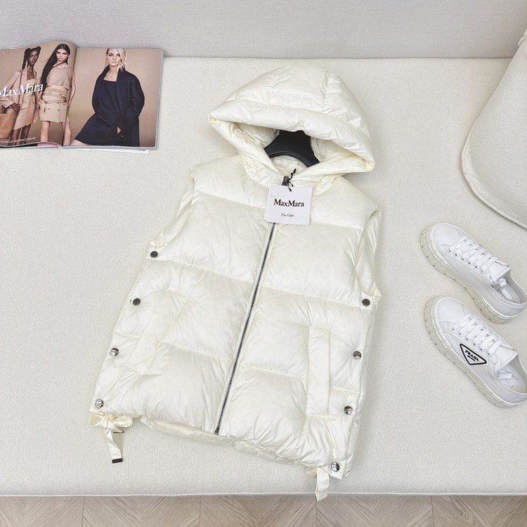 막스마라 쇼트 다운 베스트 재킷