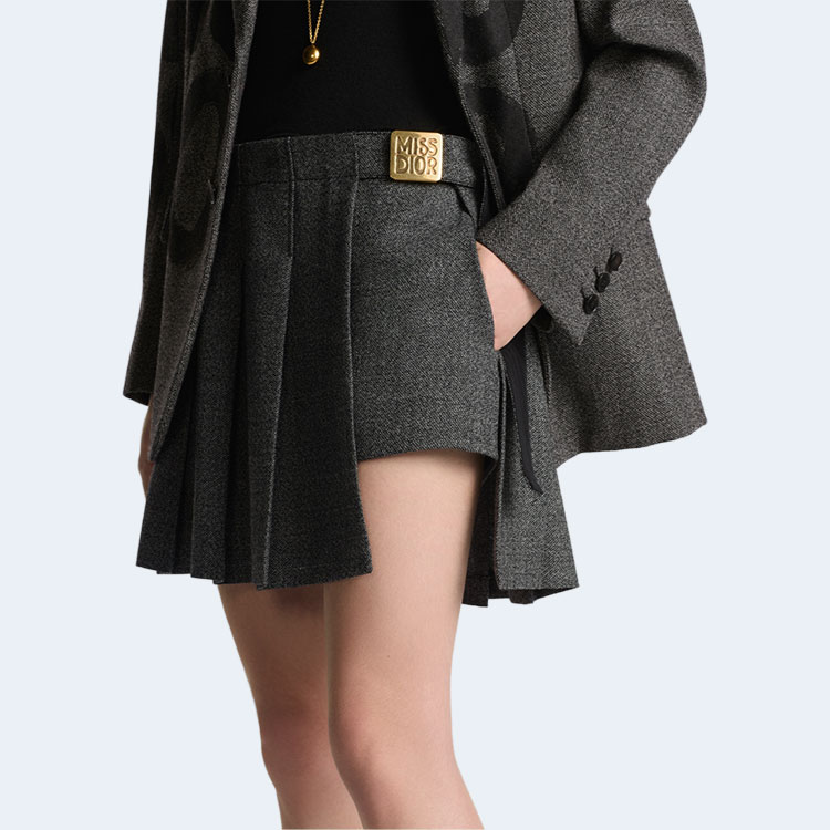 디올 랩 미니스커트 & 일체형 쇼츠