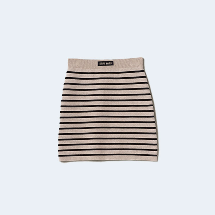 미우미우 코튼 미니스커트