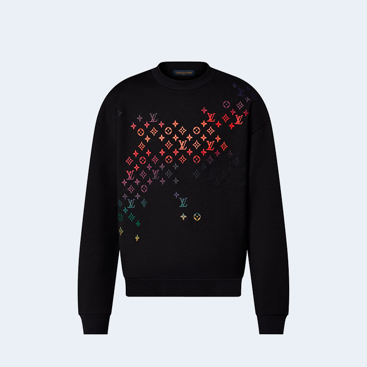 루이비통 엠브로이더드 코트 스웨트셔츠 1AFB67