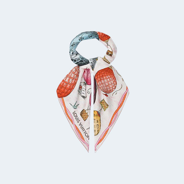 루이비통 업 앤드 어웨이 스퀘어 90 로즈 클레르 스카프