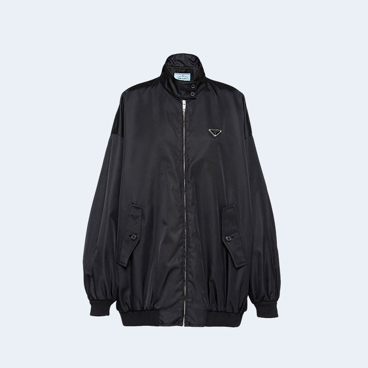 프라다 오버사이즈 하이칼라 리나일론 자켓