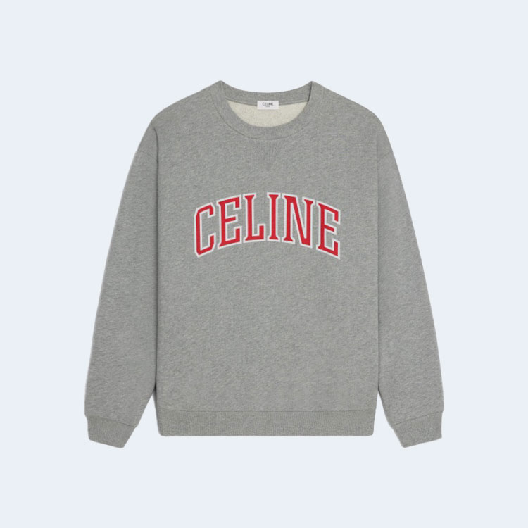 셀린느 루즈 스웨트셔츠 코튼 플리스