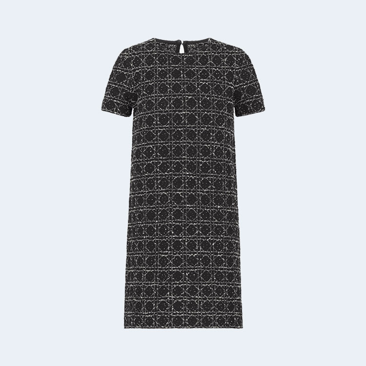 디올 매크로까나쥬 쇼츠 트위드 드레스