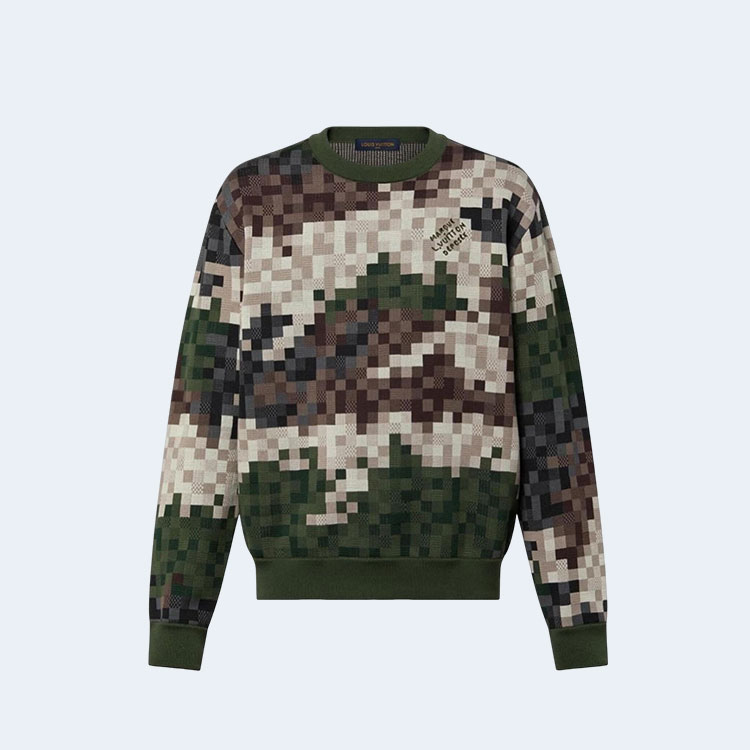 루이비통 크루 넥 파슬리 유니섹스 롱 슬리브 맨투맨 1AFIVT