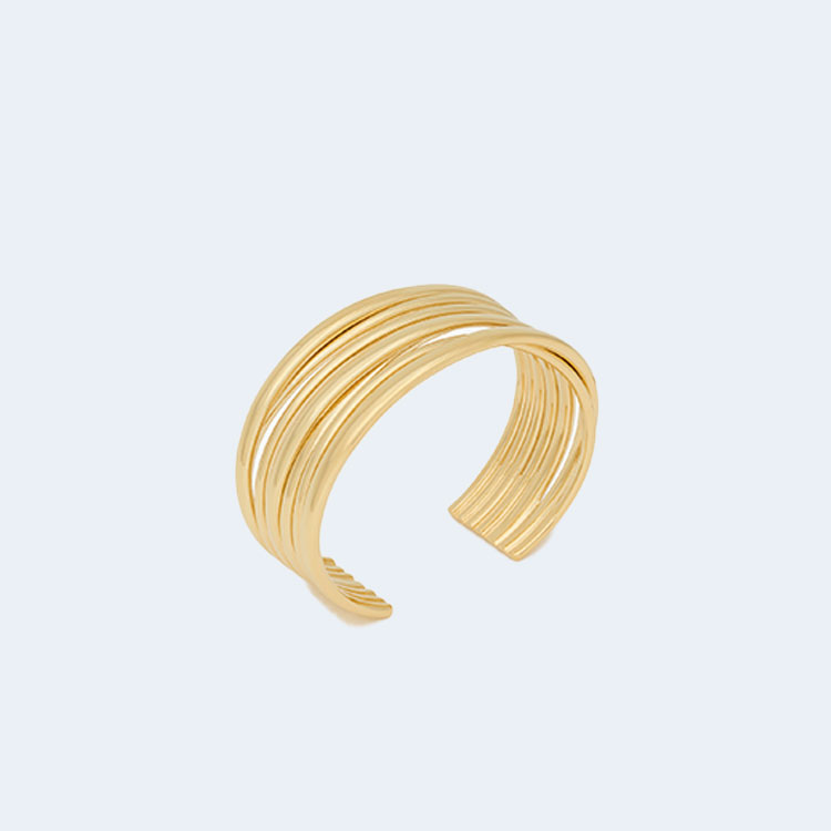 생로랑 메탈 멀티 와이어 커프 팔찌