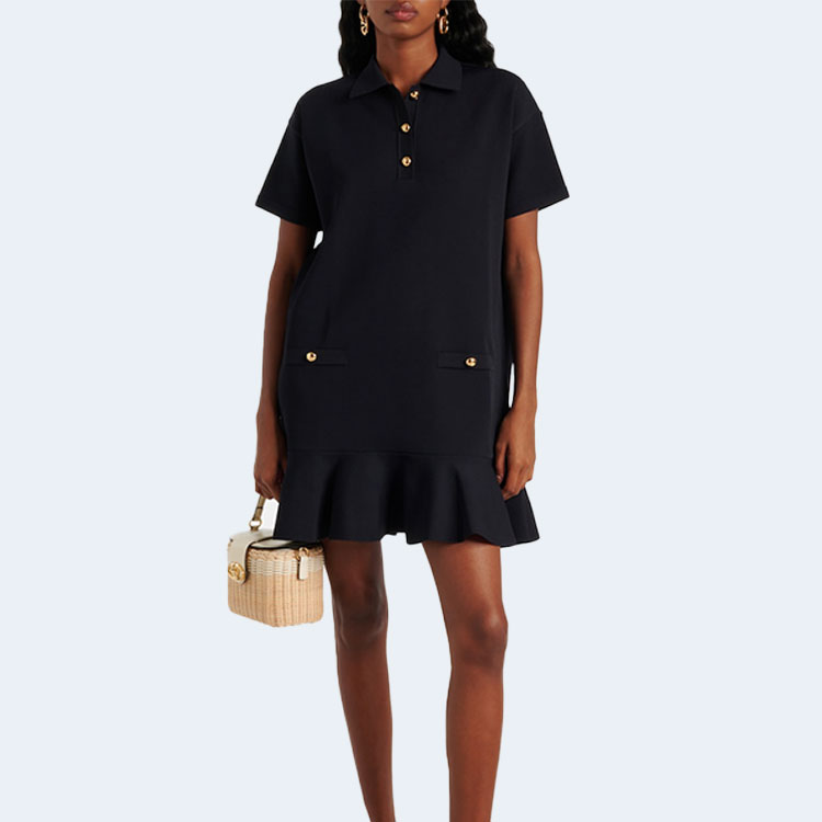 발렌티노 러플 폴로 드레스