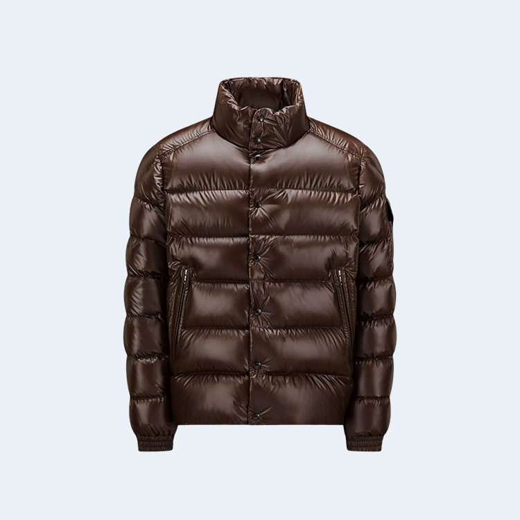 몽클레어 룰 쇼트 다운 재킷 브라운