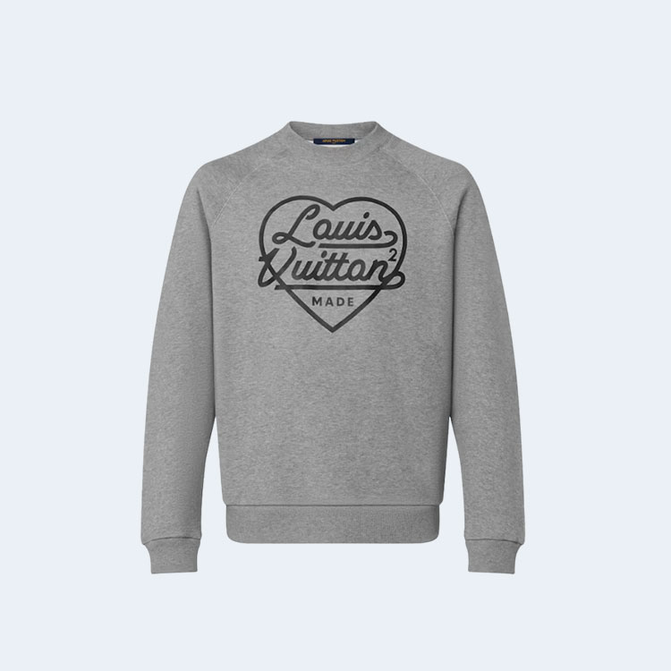 루이비통 x 니고 프린티드 하트 스웨트셔츠