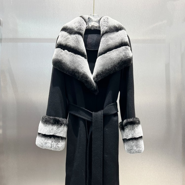 막스마라  100%캐시미어 밍크 코트