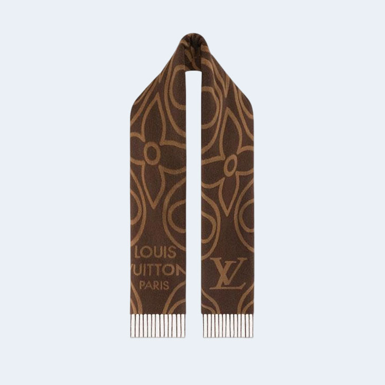 루이비통 인 블룸 브라운 스카프