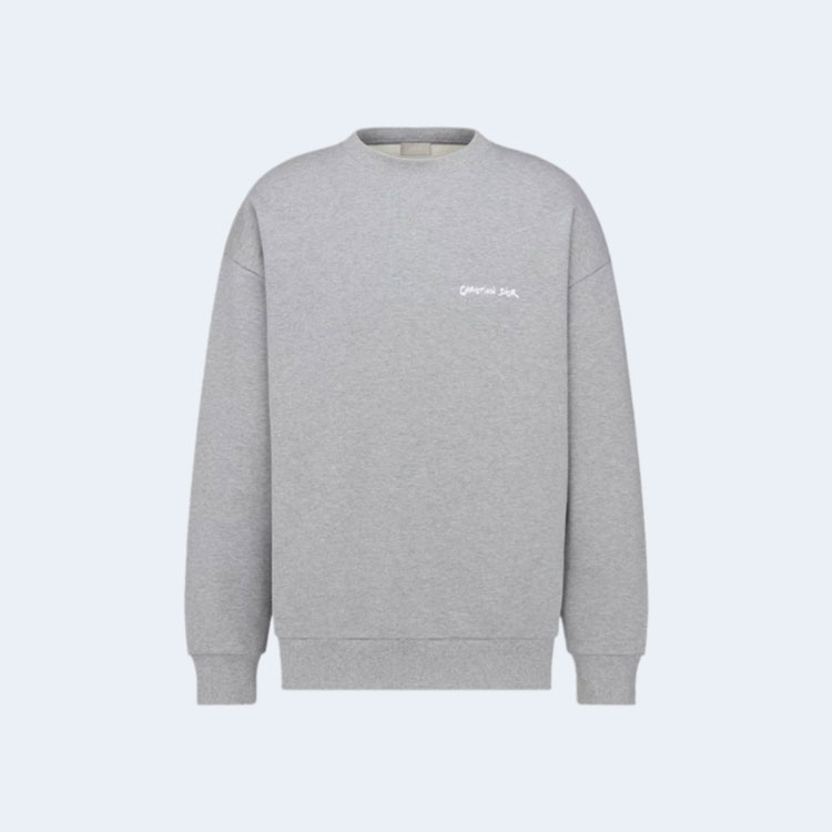 디올 크리스찬 디올 태그 오버사이즈 핏 스웨트셔츠