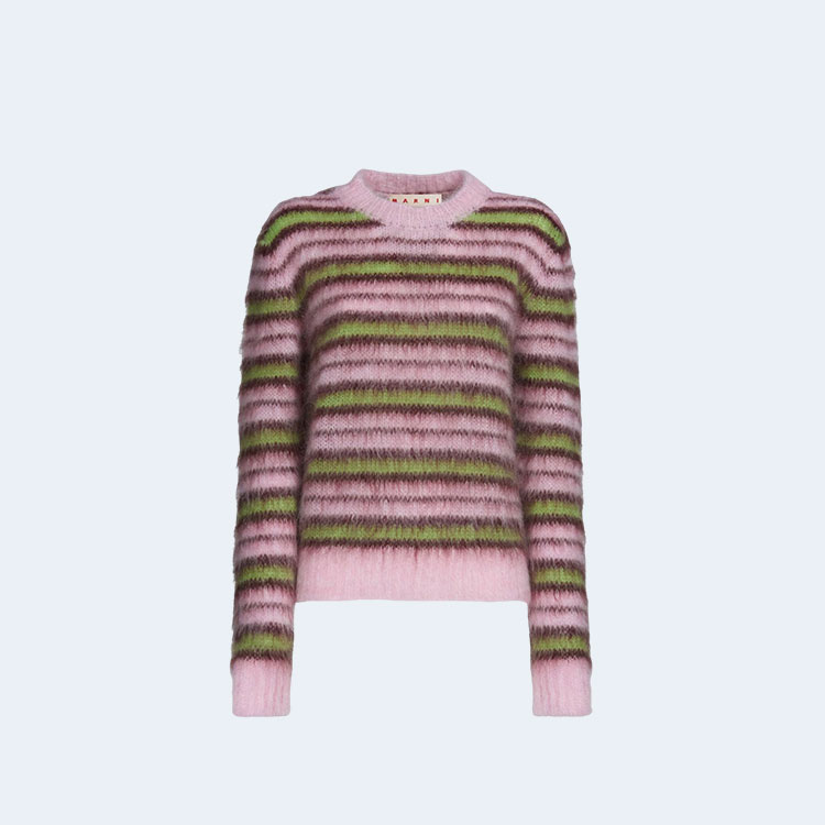 마르니 핑크 스트라이프 스웨터