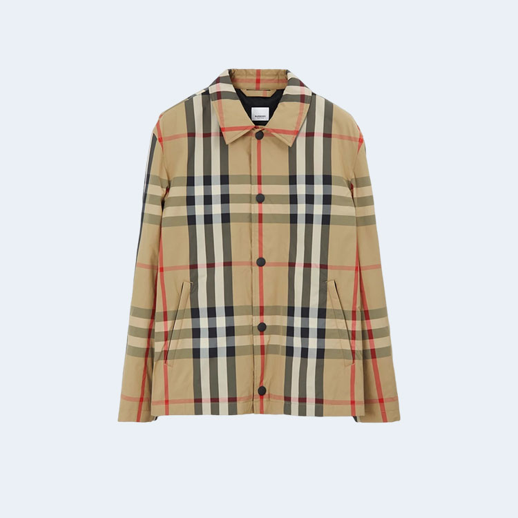 버버리 체크 나일론 코치 자켓