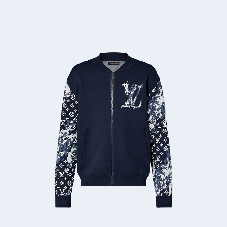 루이비통 코튼 블렌드 니트 자켓
