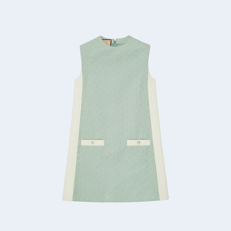 구찌 GG 캔버스 드레스 페일 블루