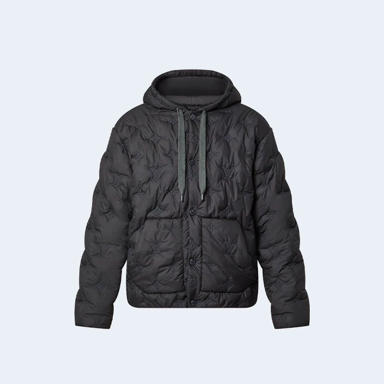 루이비통 모노그램 퀄티드 후드 자켓