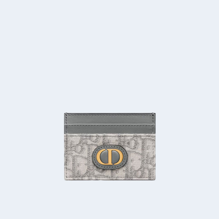 디올 30 몽테인 5-슬롯 카드 지갑 그레이
