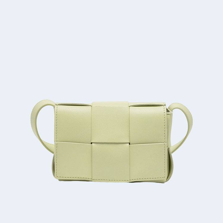 보테가 베네타 캔디 크로스백 워시드 레몬