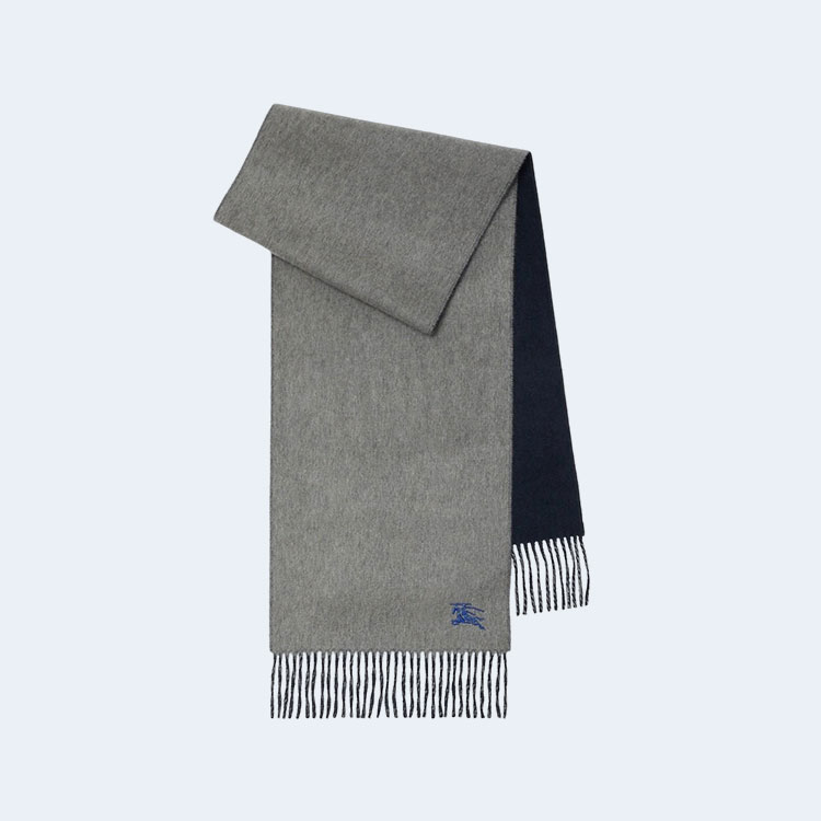 버버리 리버시블 캐시미어 그레이 블랙 스카프
