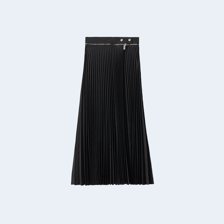 버버리 플리츠 울 스커트