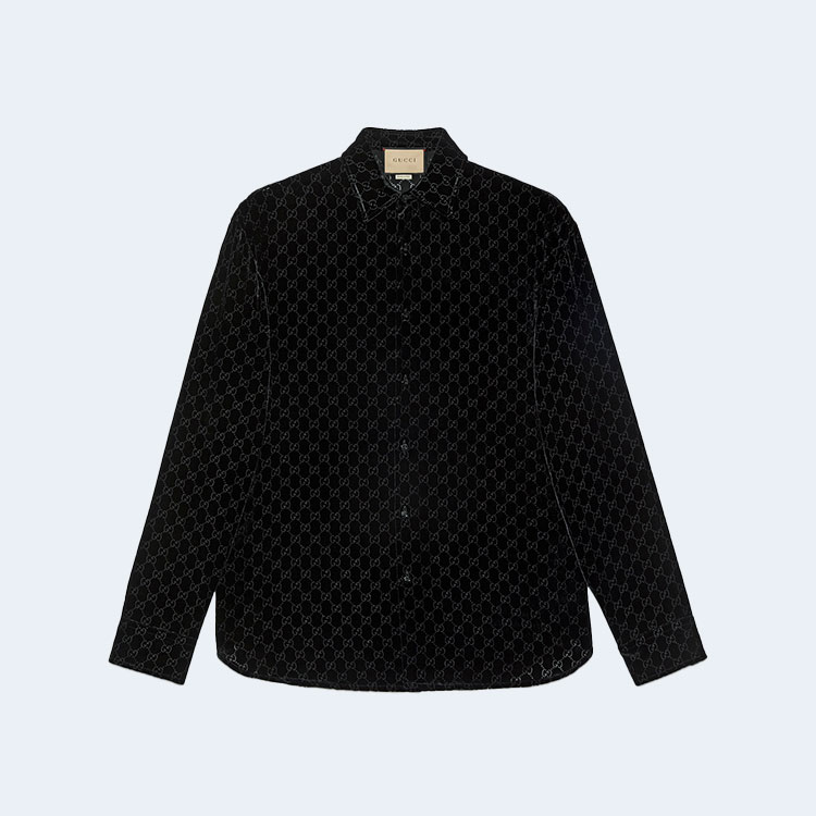 구찌 GG 벨벳 오버사이즈 셔츠