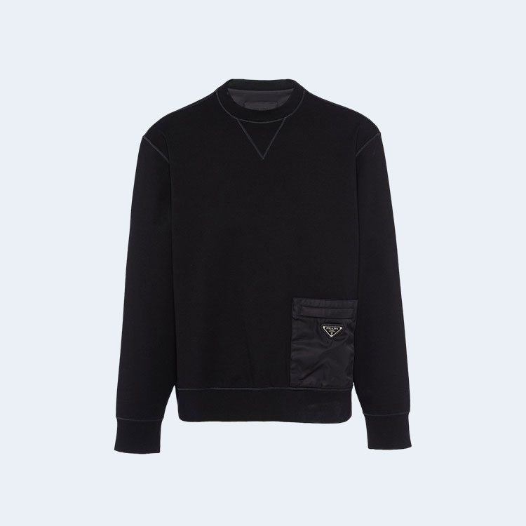 프라다 패브릭 테크니컬 맨투맨