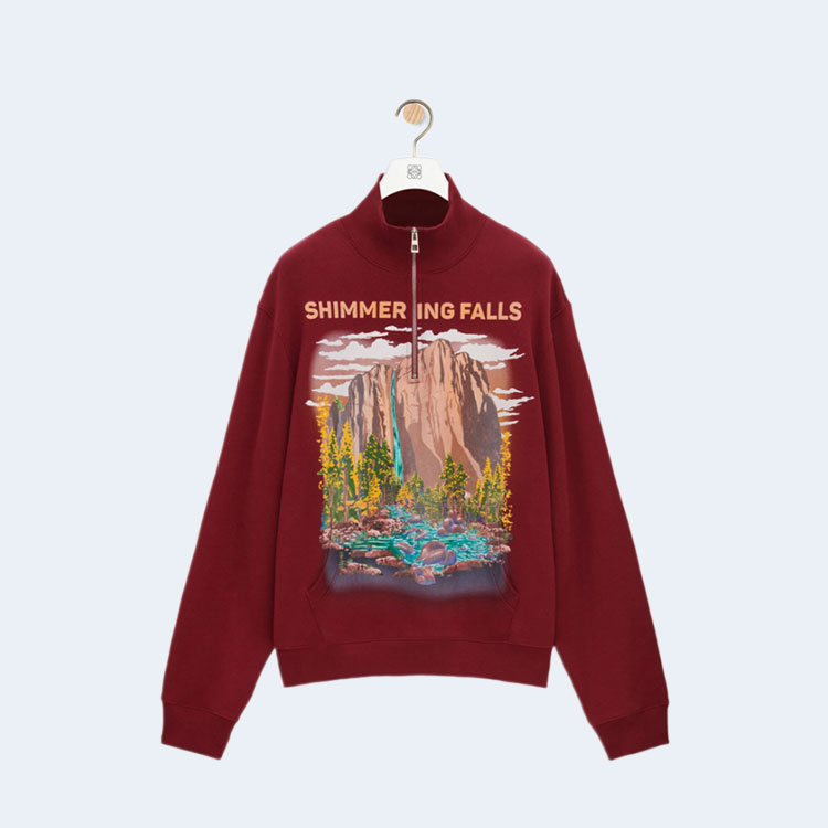 로에베 집업 스웨트셔츠