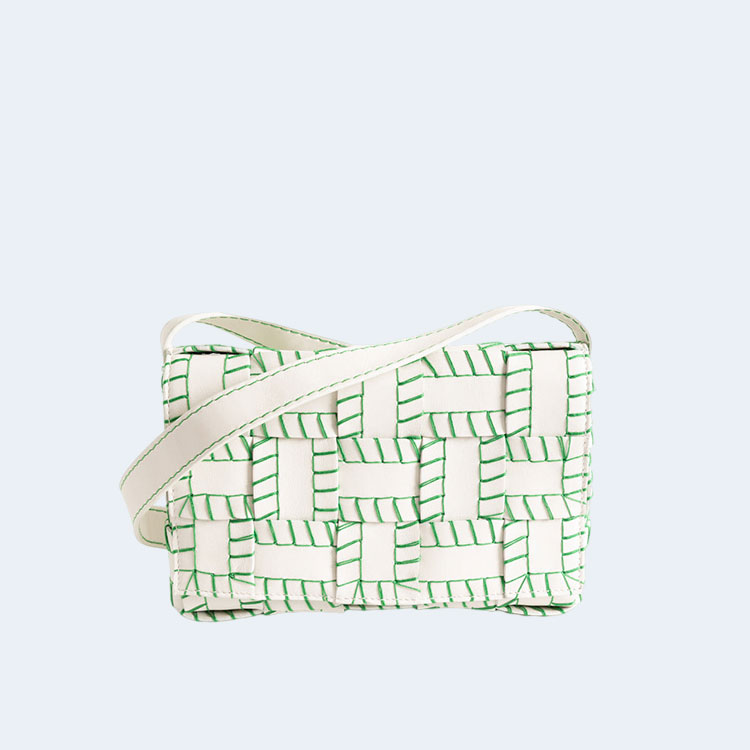 보테가 베네타 카세트 숄더백 그린화이트