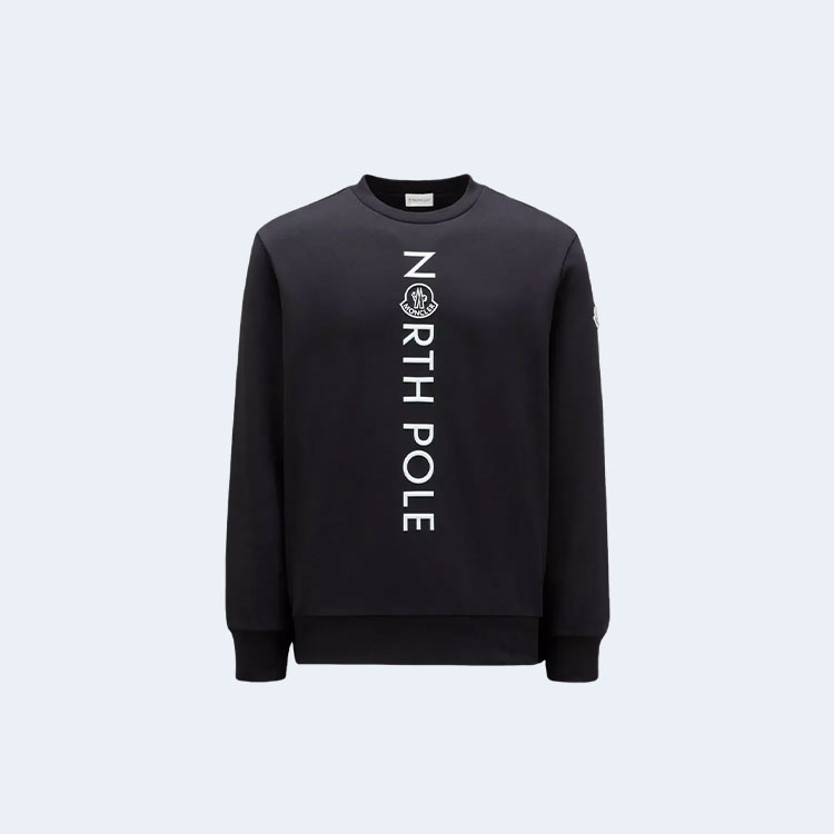 몽클레어 프린트 모티프 스웻 맨투맨