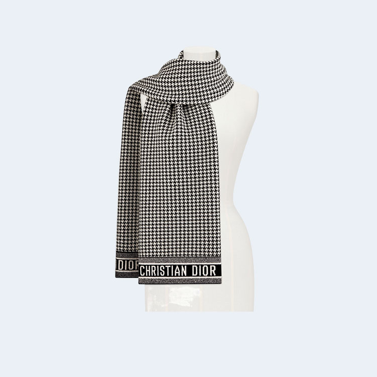 디올 30 몽테인 스카프 블랙&화이트