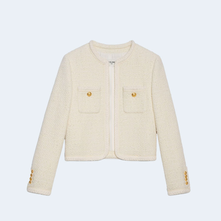 셀린느 샤세르 부클레 트위드 자켓