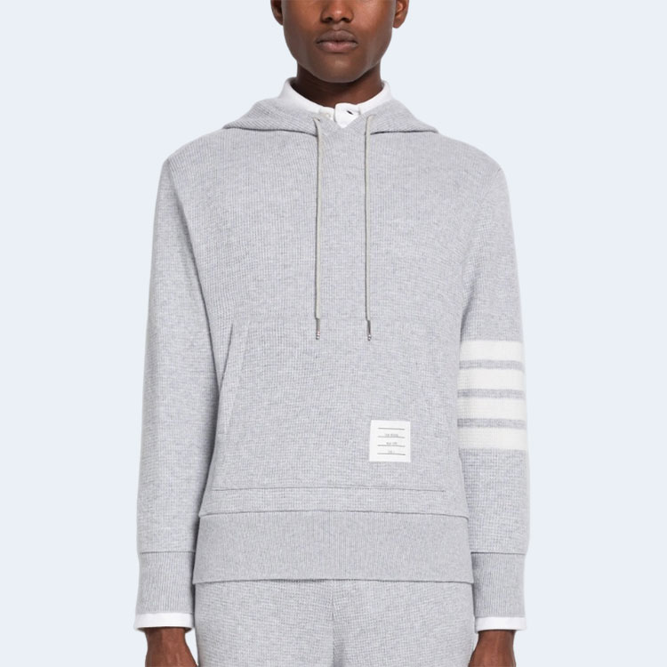 톰브라운 캐시미어 와플 4바 후드 그레이