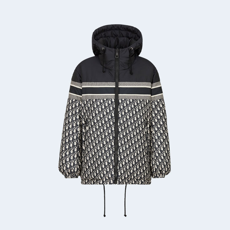 디올 오블리크 리버시블 롱 다운 패딩