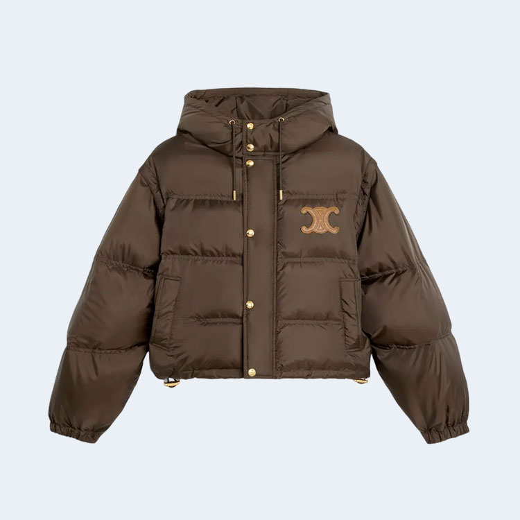 셀린느 트리옹프 크롭 다운 자켓