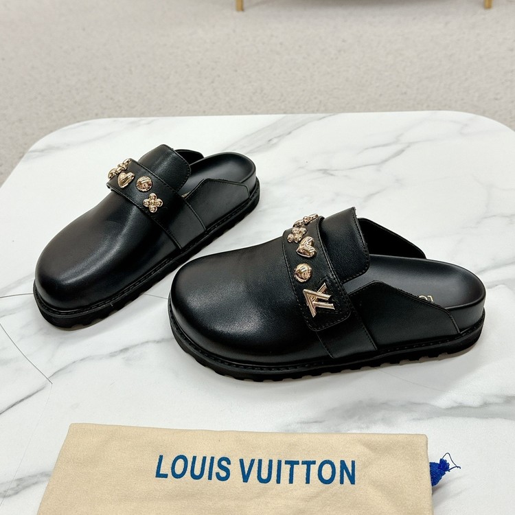 루이비통 코지 플랫 컴포트 클로그