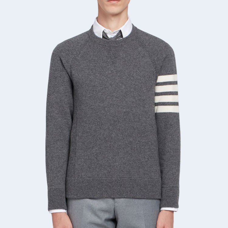 톰브라운 프렌치 캐시미어 크루넥 스웨터