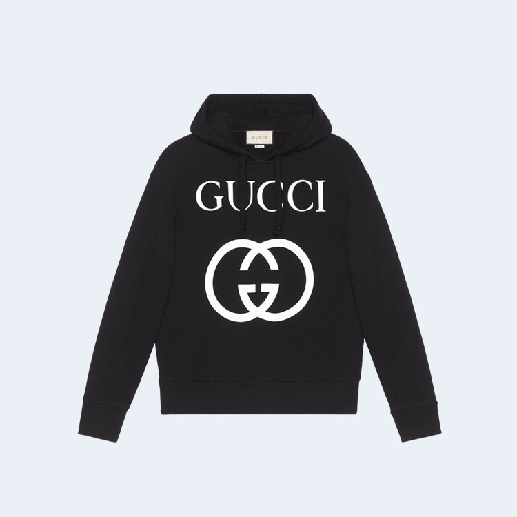 구찌 인터로킹 G 디테일 후드