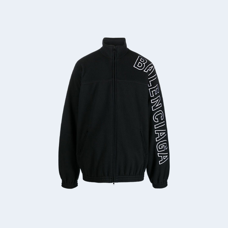 발렌시아가 로고 프린트 트랙 자켓