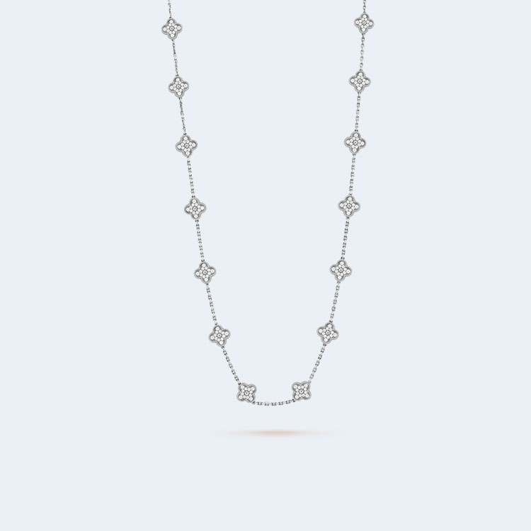 반클리프 앤 아펠 빈티지 알함브라 20 모티브 롱 목걸이