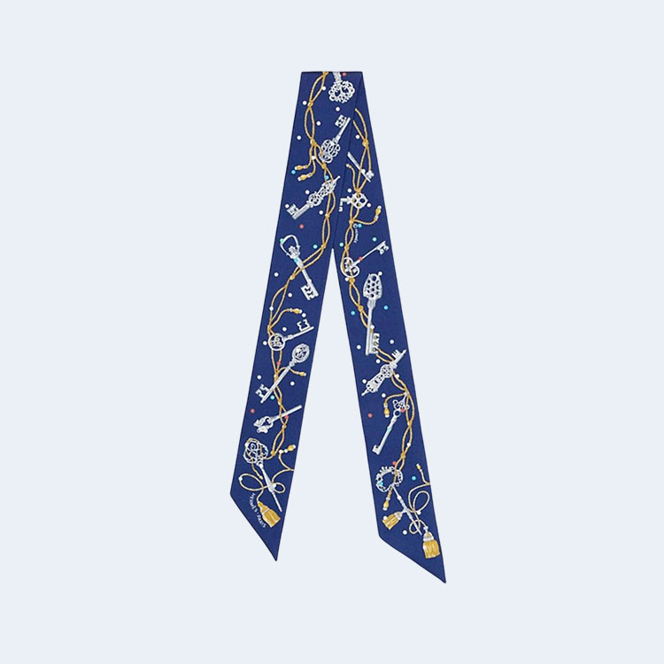 에르메스 Les Cles a Pois 트윌리 블루